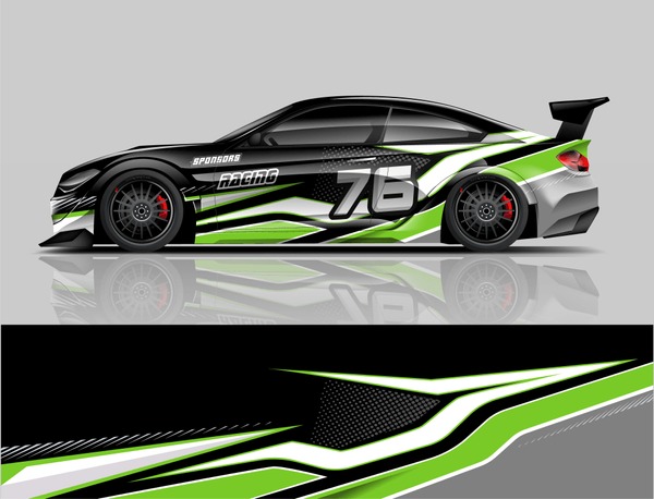 Sport Car Racing Car Wrap Livery Design