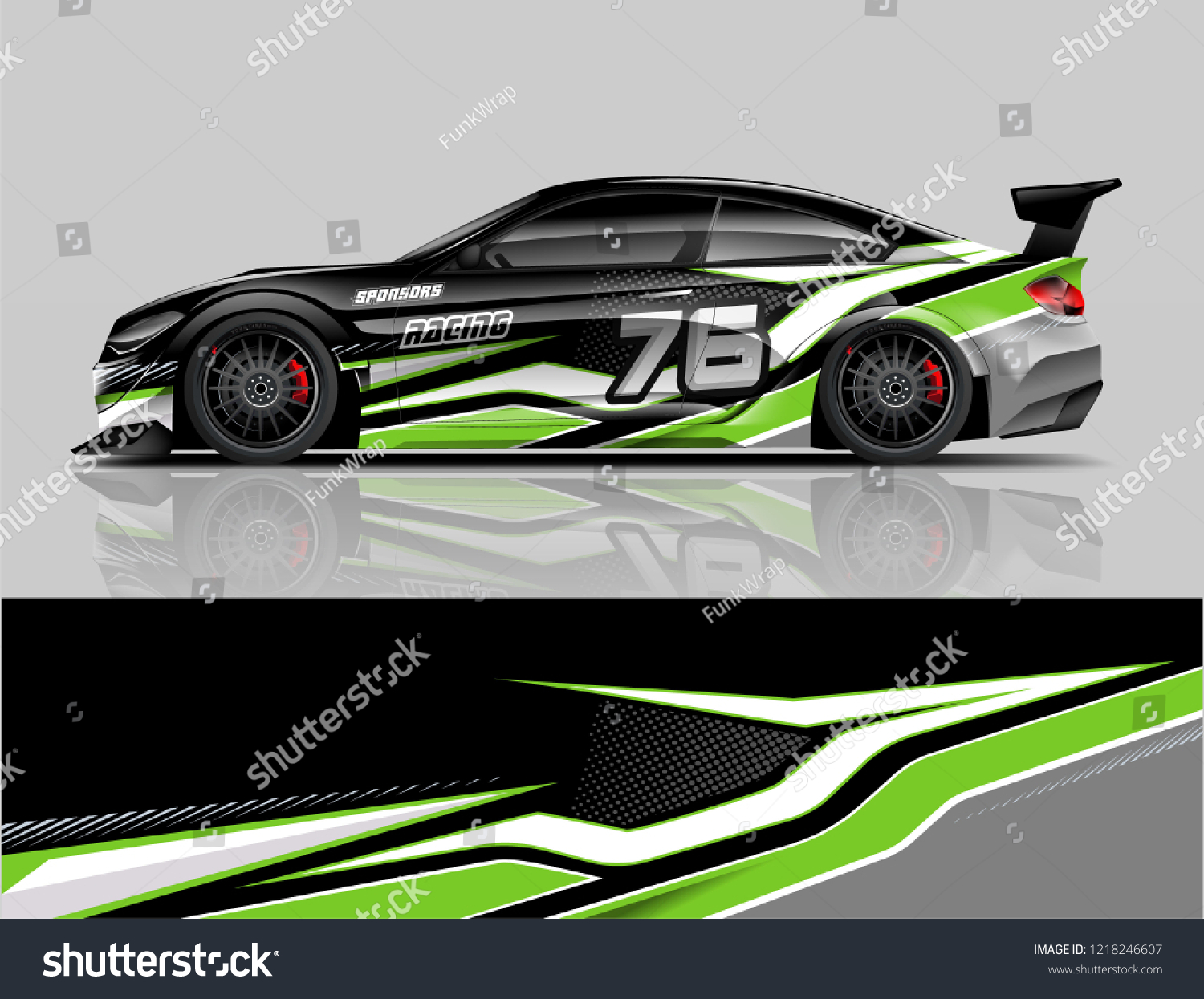 Sport Car Racing Car Wrap Livery Design
