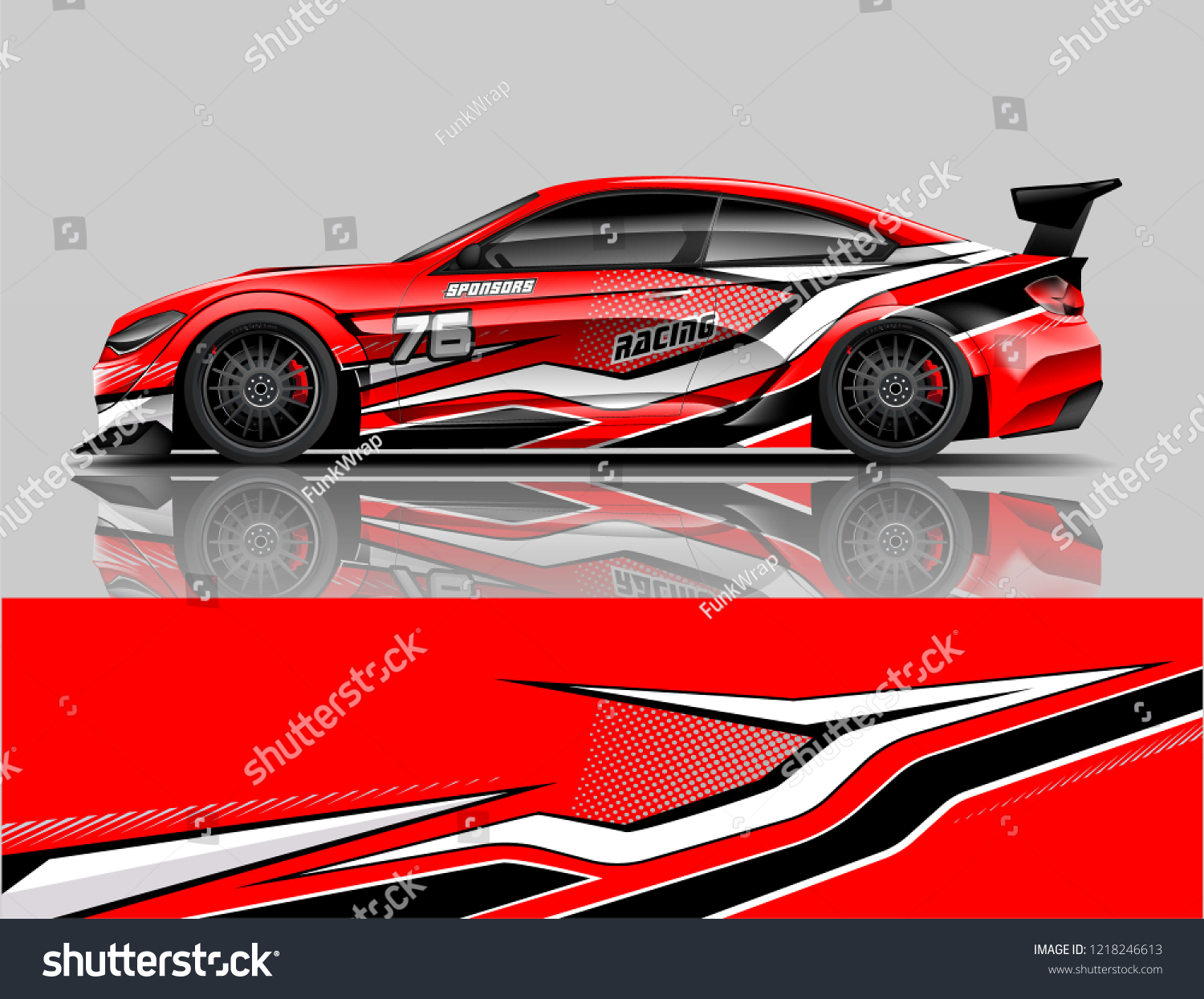 Sport Car Racing Car Wrap Livery Design