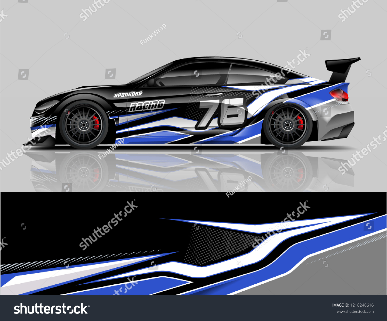 Sport Car Racing Car Wrap Livery Design