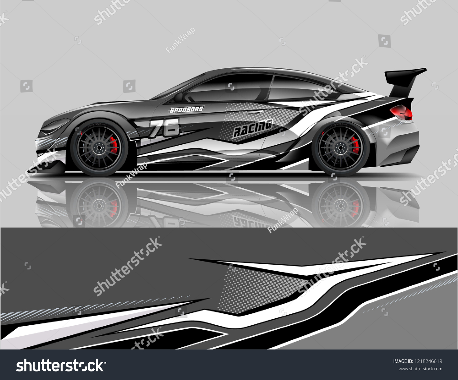 Sport Car Racing Car Wrap Livery Design