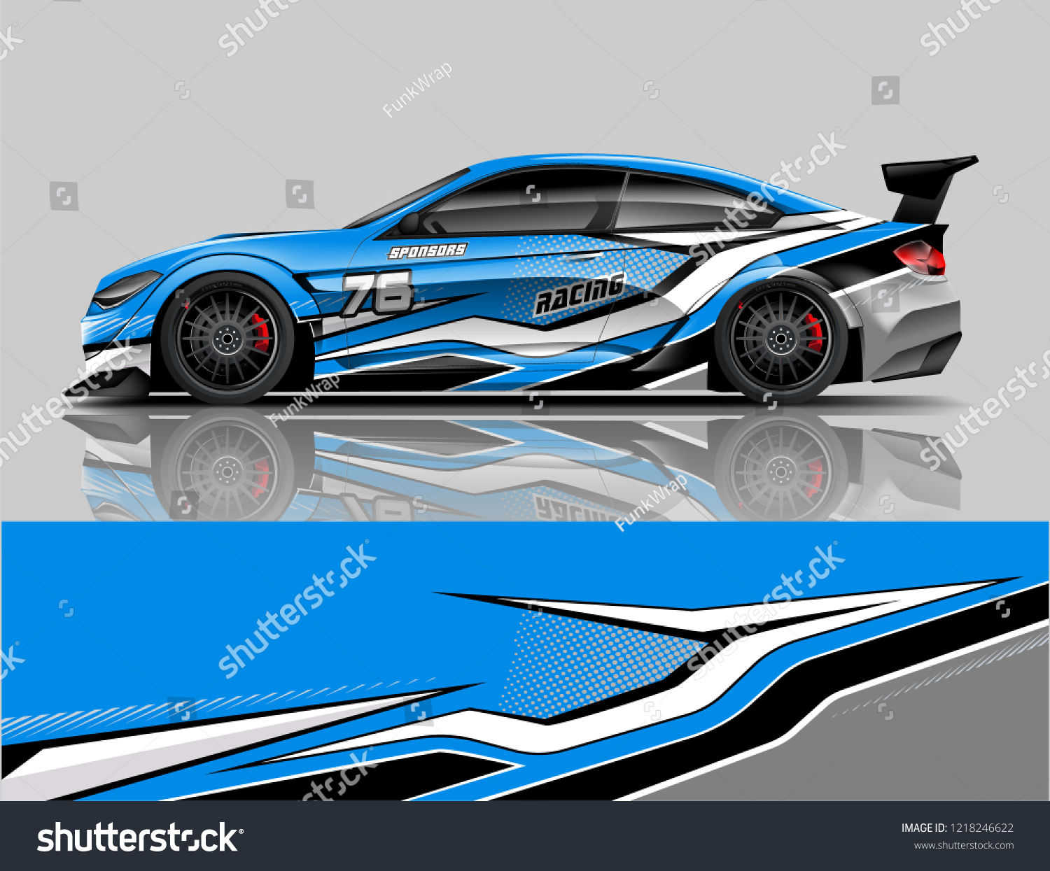 Sport Car Racing Car Wrap Livery Design