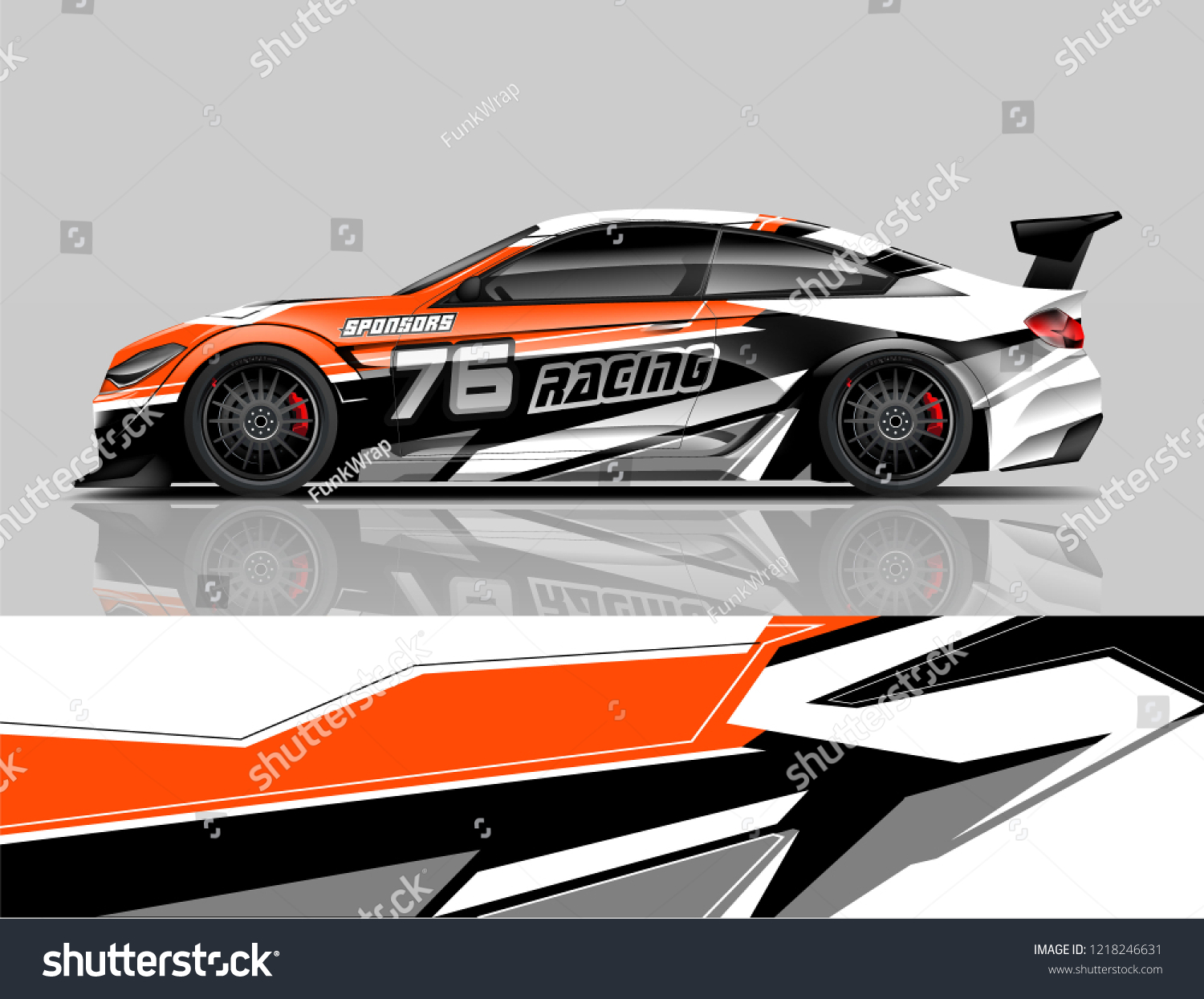 Racing Livery design Car wrap design Racing line Strip and background