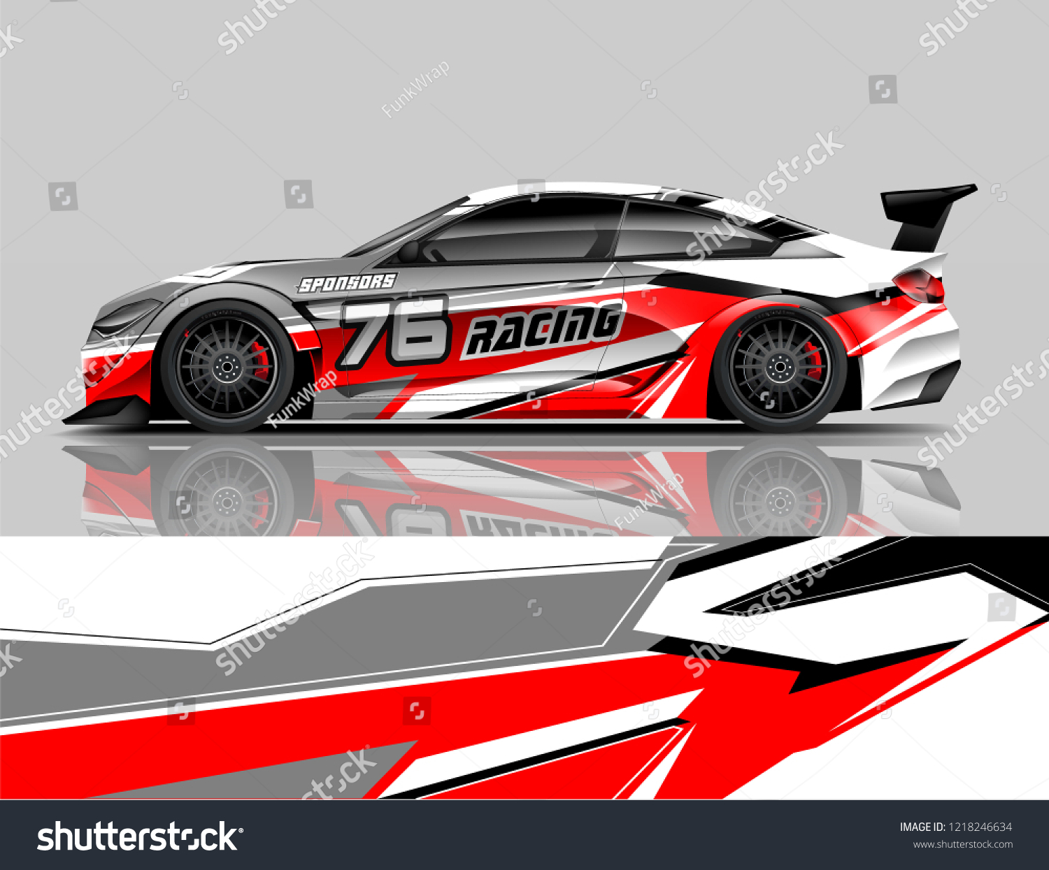 Racing Livery design Car wrap design Racing line Strip and background