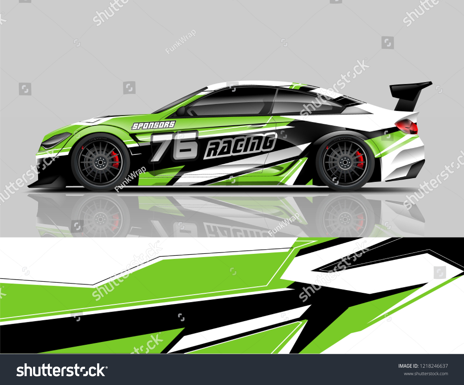 Racing Livery design Car wrap design Racing line Strip and background