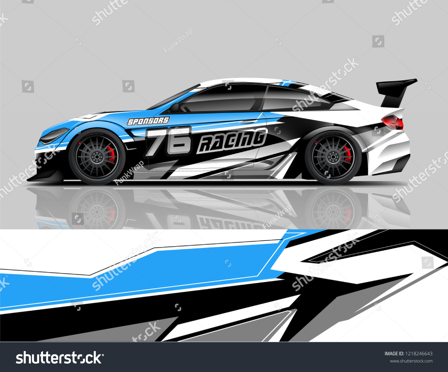 Racing Livery design Car wrap design Racing line Strip and background