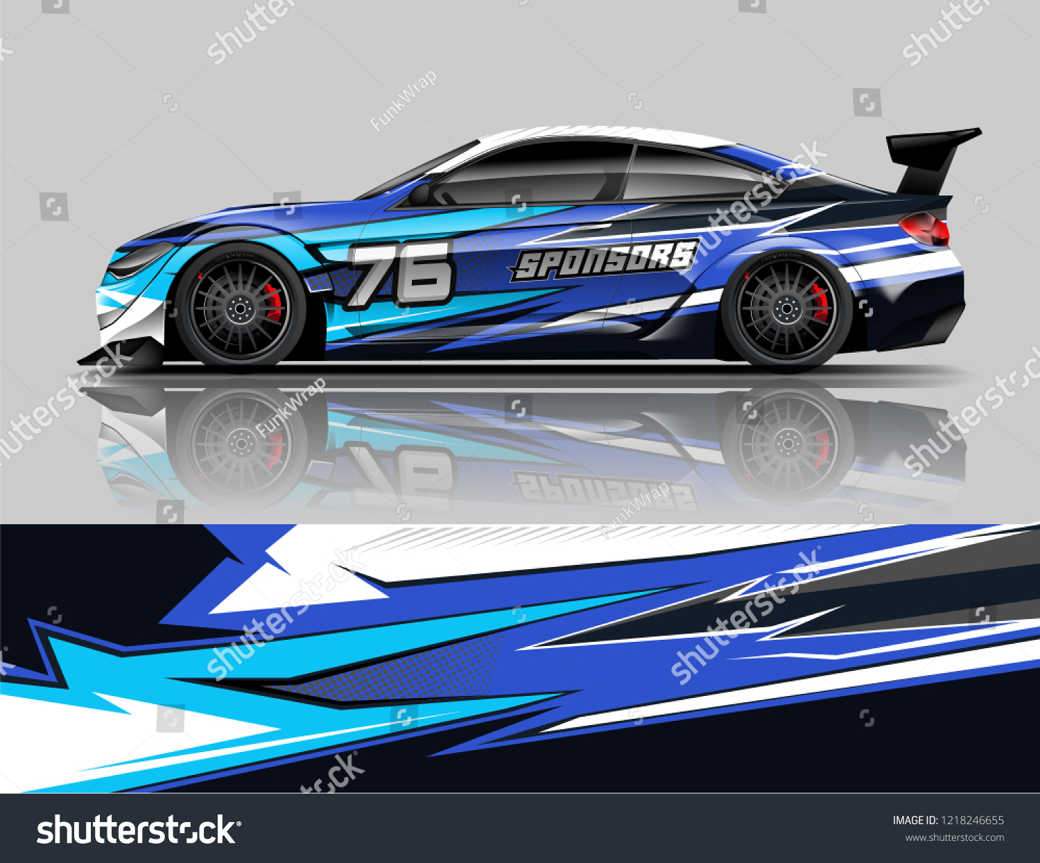Racing Livery design Car wrap design Racing line Strip and background