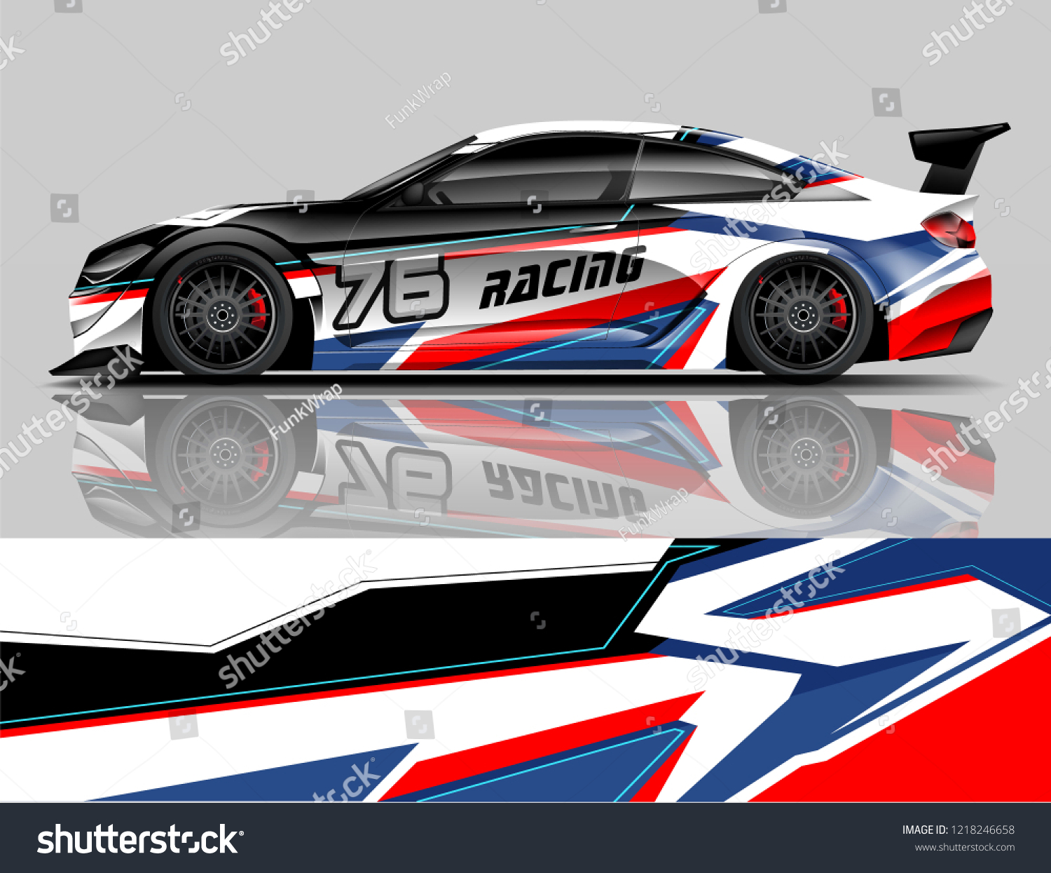 Racing Livery design Car wrap design Racing line Strip and background