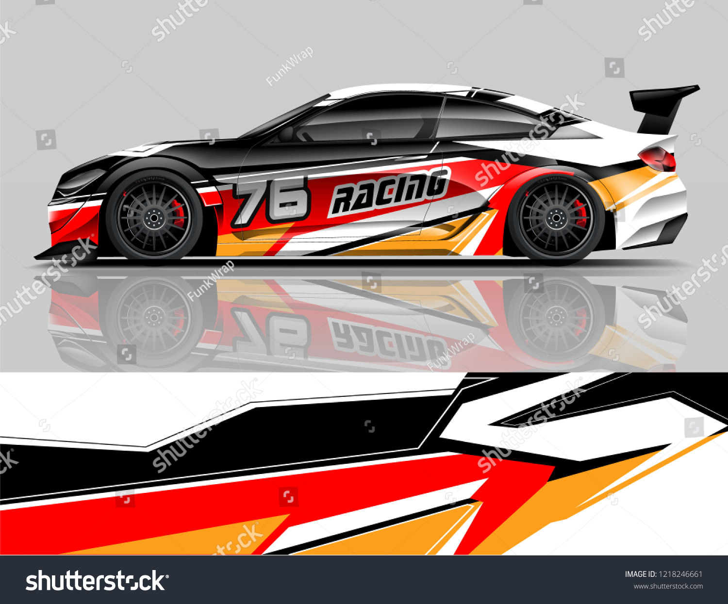 Racing Livery design Car wrap design Racing line Strip and background