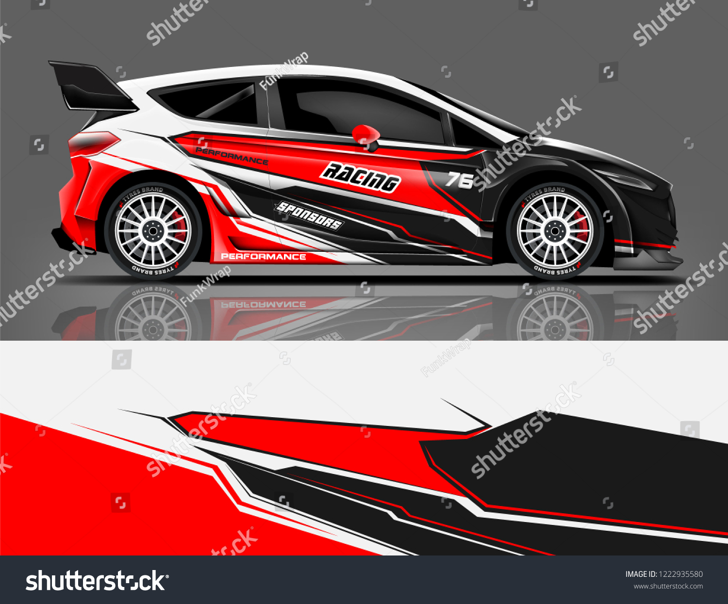 Rally livery design. Racing car wrap design. abstract strip racing background vector eps format
