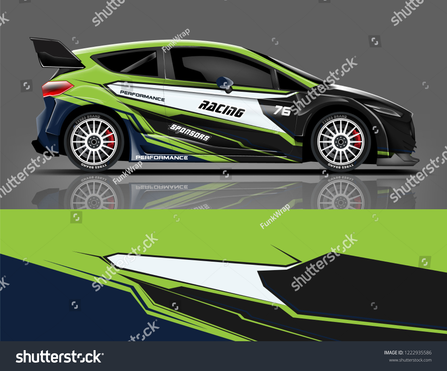 Rally livery design. Racing car wrap design. abstract strip racing background vector eps format