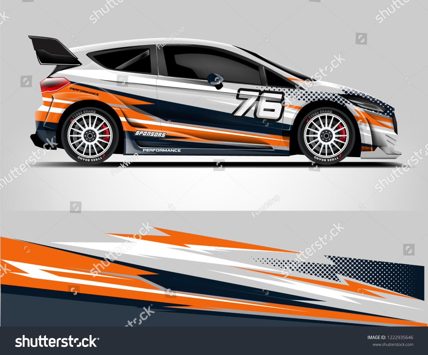 Rally livery design. Racing car wrap design. abstract strip racing background vector eps format