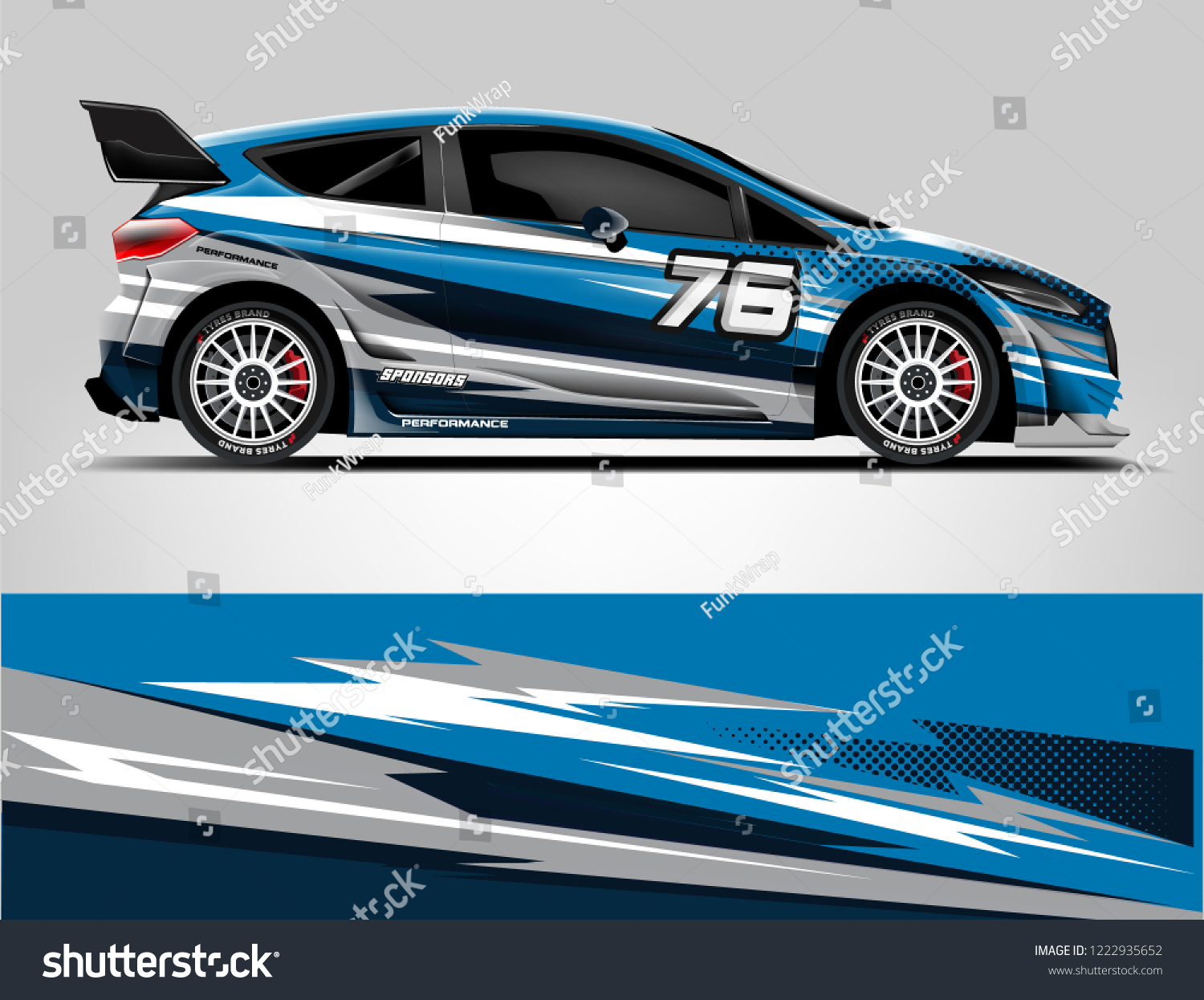 Rally livery design. Racing car wrap design. abstract strip racing background vector eps format