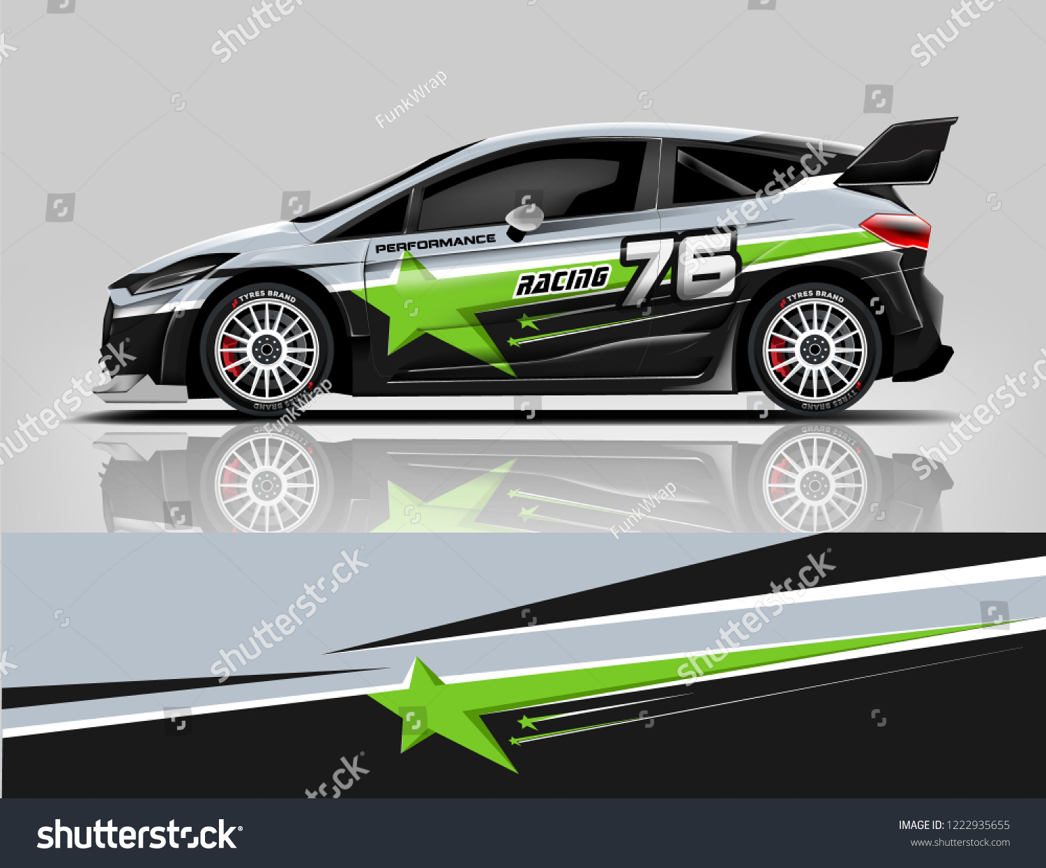 Rally livery design. Racing car wrap design. abstract strip racing background vector eps format