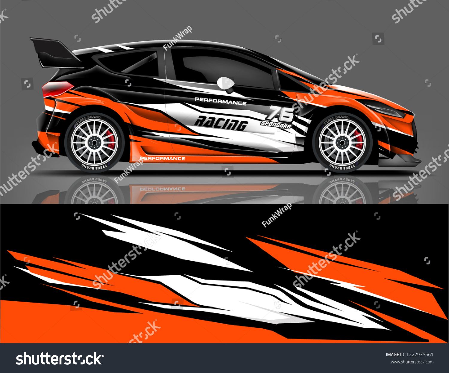 Rally livery design. Racing car wrap design. abstract strip racing background vector eps format