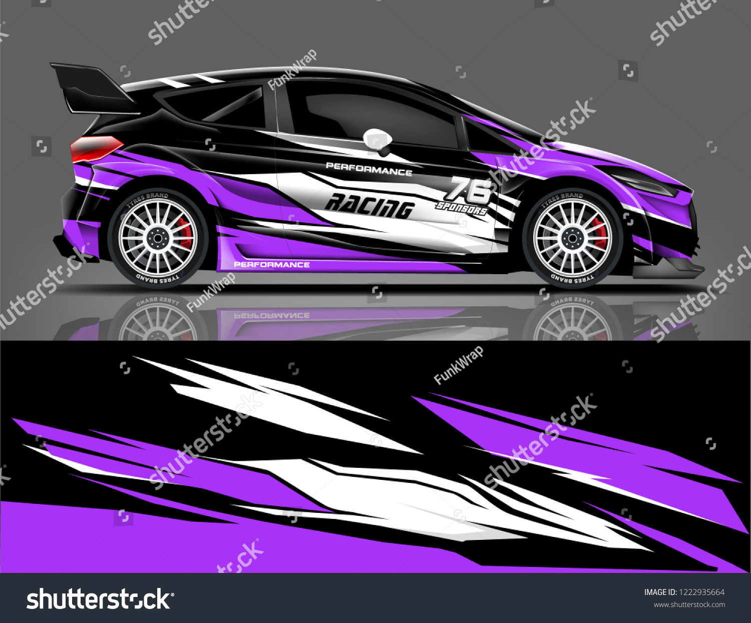 Rally livery design. Racing car wrap design. abstract strip racing background vector eps format