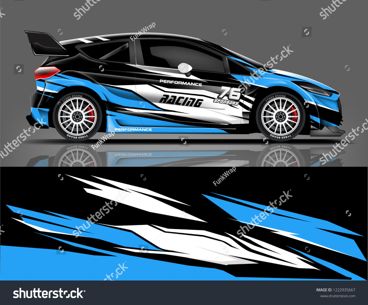 Rally livery design. Racing car wrap design. abstract strip racing background vector eps format