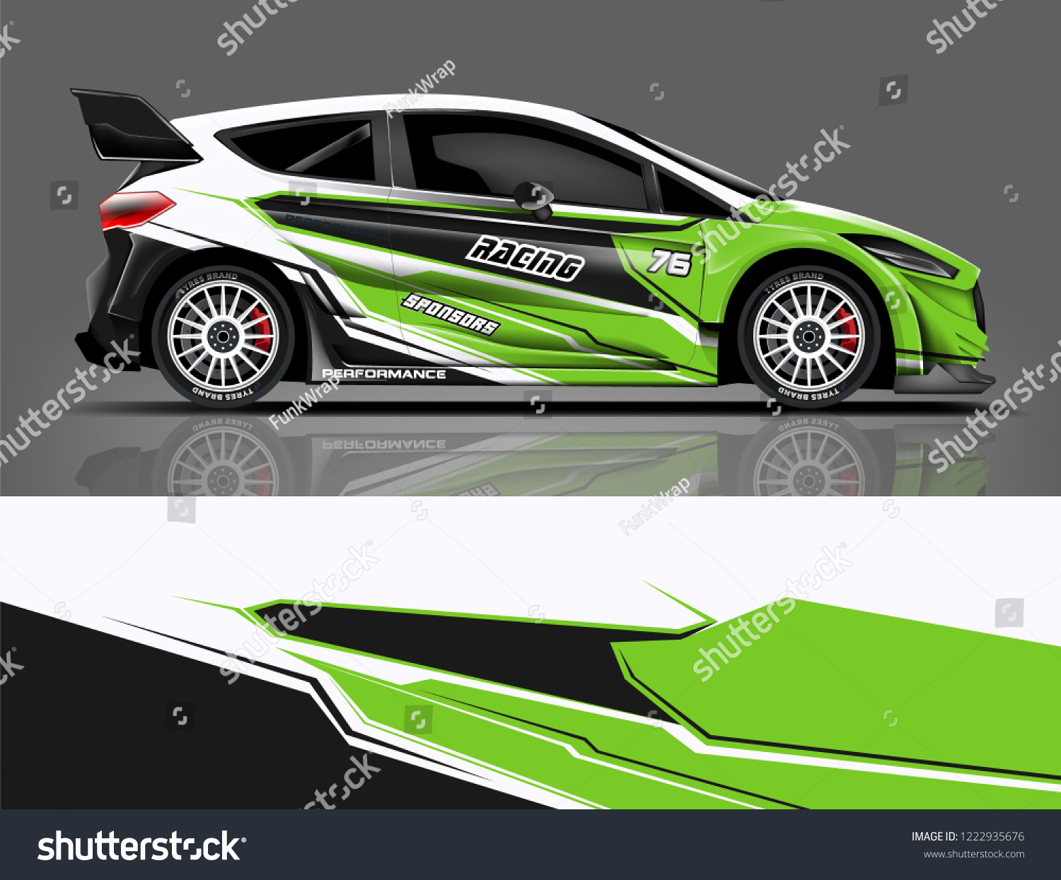Rally livery design. Racing car wrap design. abstract strip racing background vector eps format