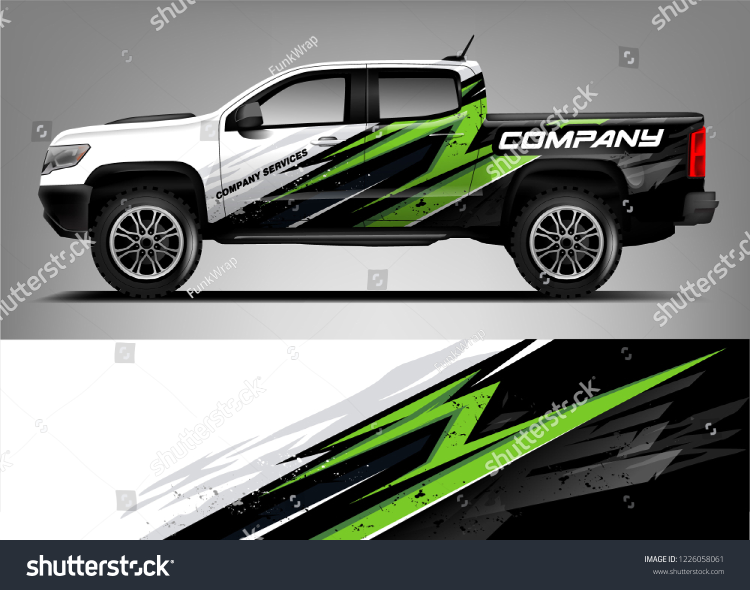 Truck wrap. Truck company livery design for wrap and decal. Ready print eps10