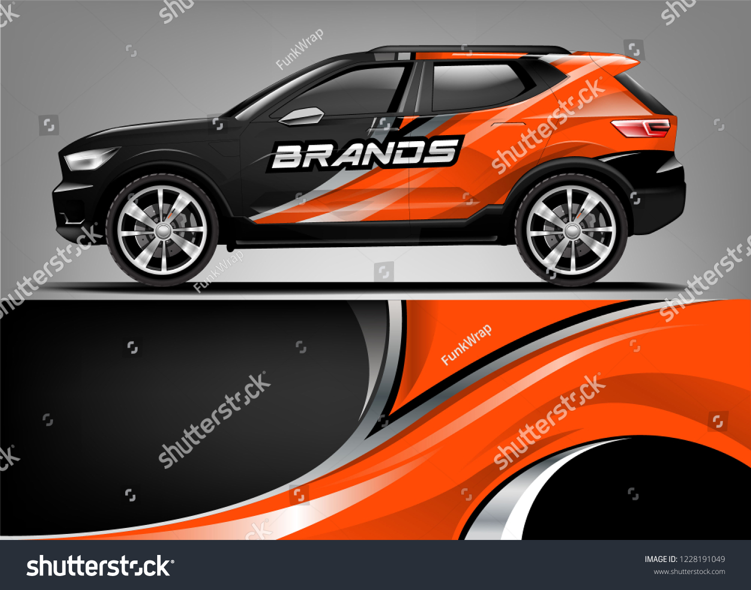 Van livery design. Company van wrap and decal ready print design.vector eps10
