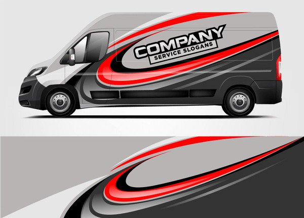 Company van Wrap Design. Ready print wrap and decal design.