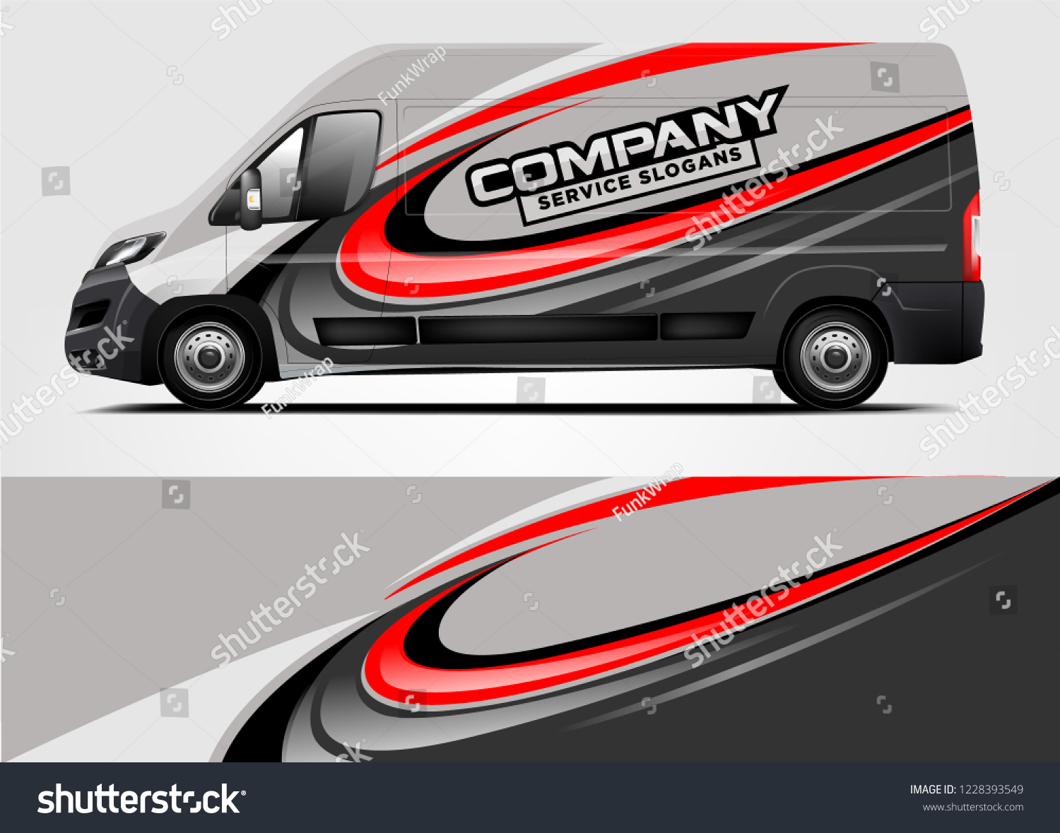 Company van Wrap Design. Ready print wrap and decal design.
