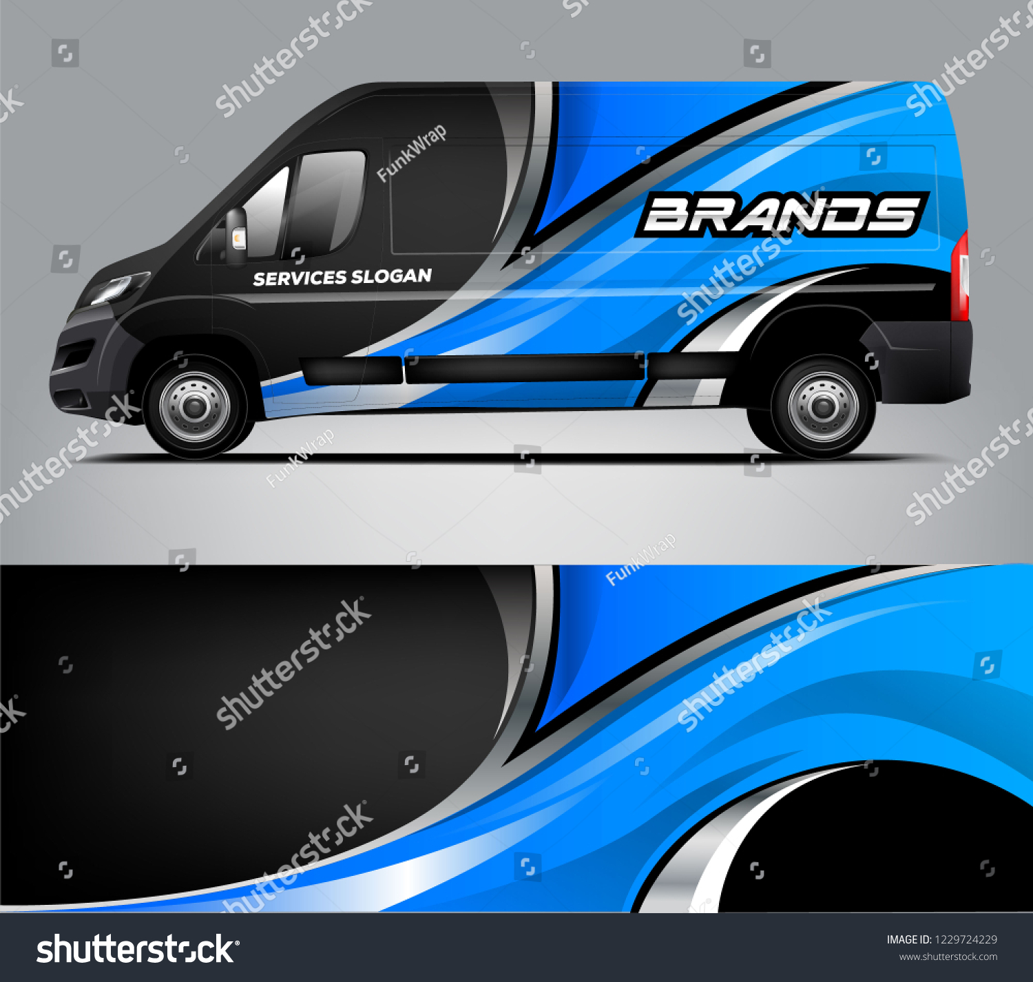 Company van Wrap Design. Ready print wrap and decal design.
