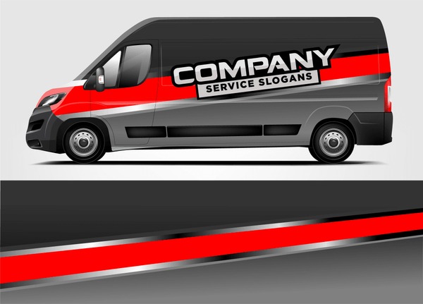 Company van Wrap Design. Ready print wrap and decal design.