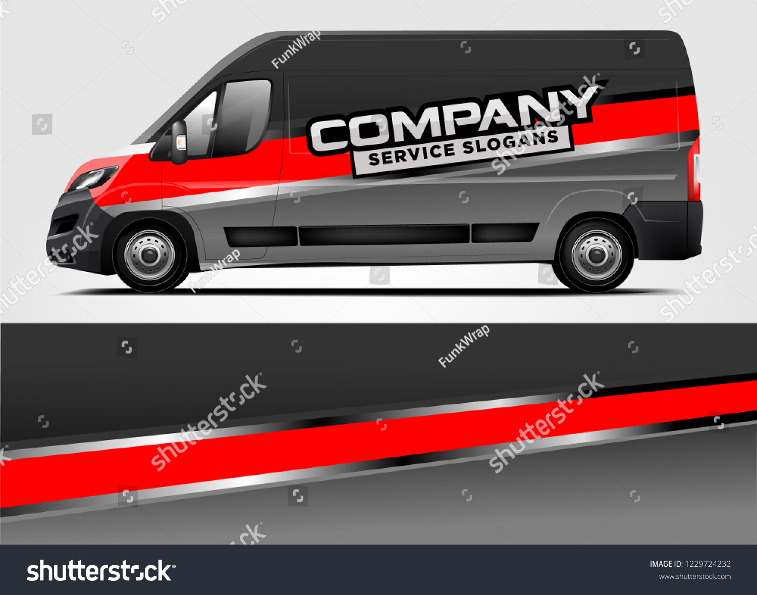 Company van Wrap Design. Ready print wrap and decal design.
