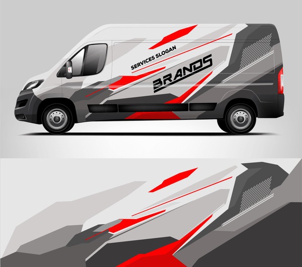 Company van Wrap Design. Ready print wrap and decal design.