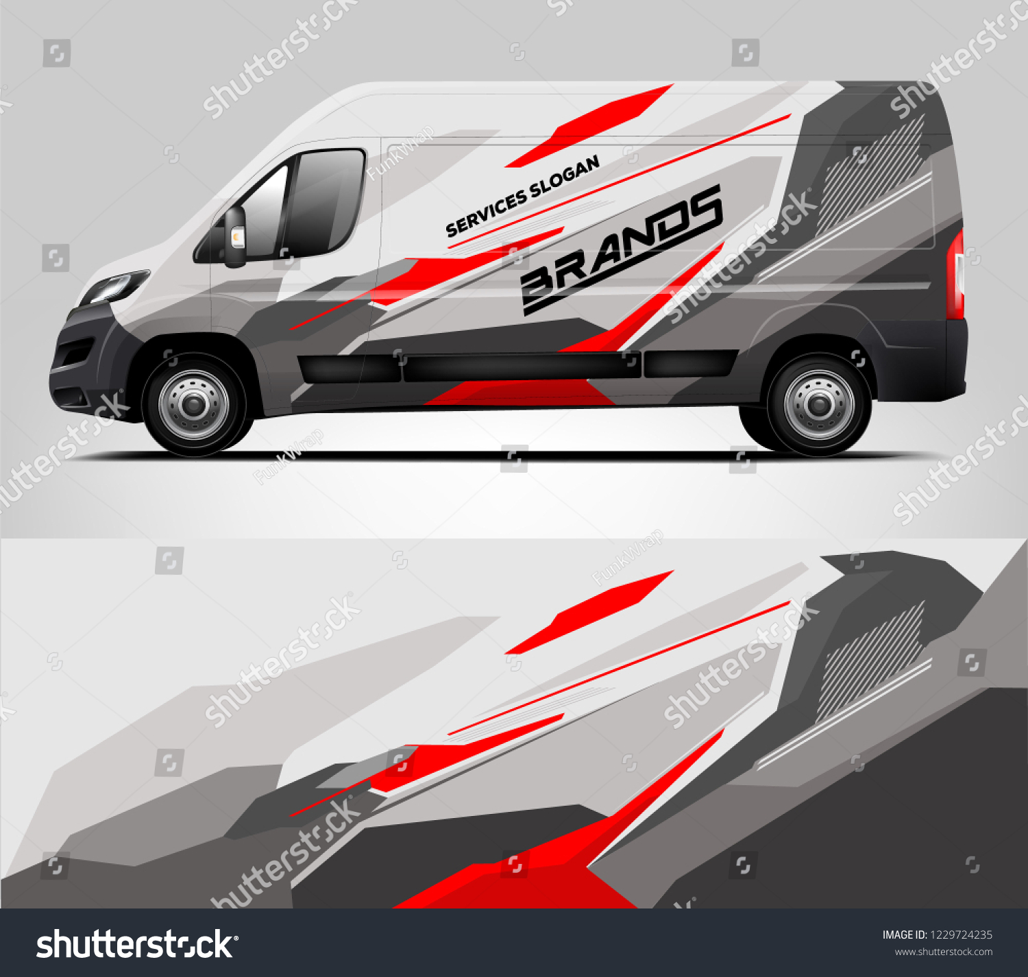 Company van Wrap Design. Ready print wrap and decal design.