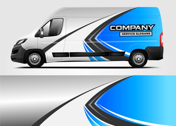Company van Wrap Design. Ready print wrap and decal design.
