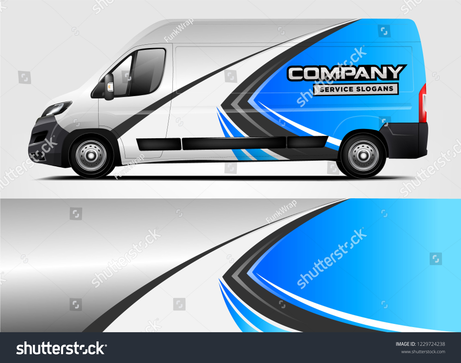 Company van Wrap Design. Ready print wrap and decal design.