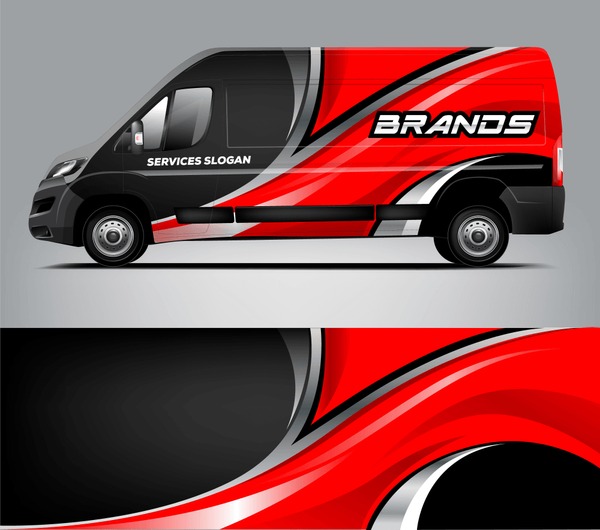 Company van Wrap Design. Ready print wrap and decal design.