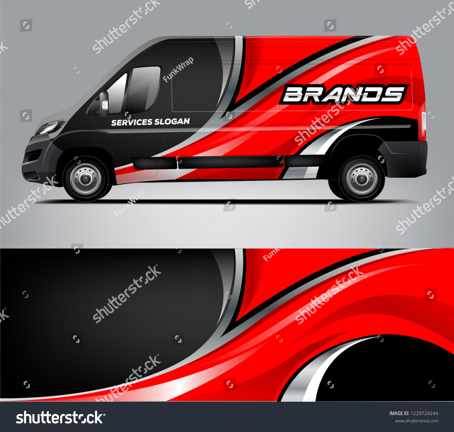 Company van Wrap Design. Ready print wrap and decal design.