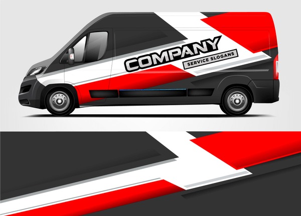 Company van Wrap Design. Ready print wrap and decal design.