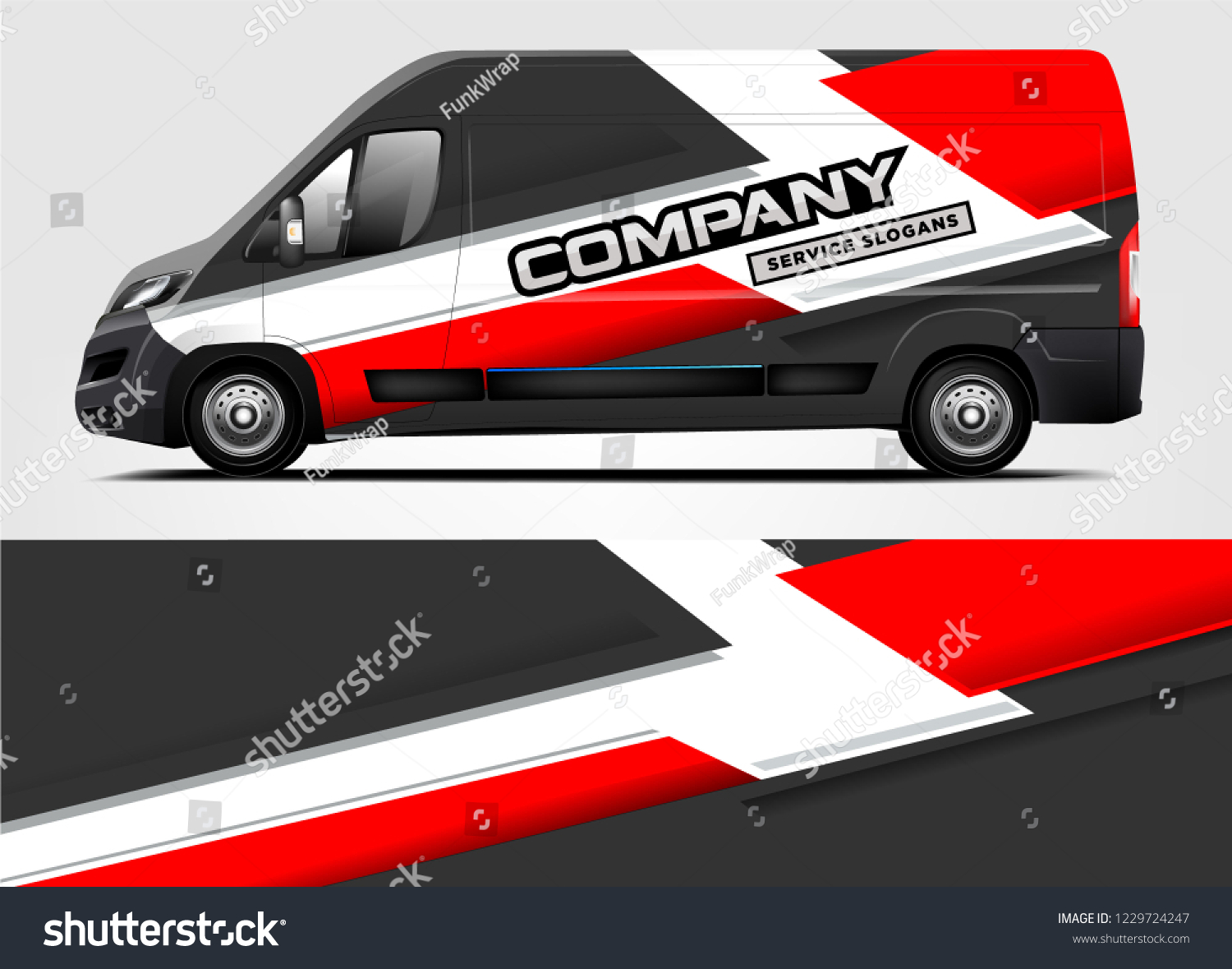 Company van Wrap Design. Ready print wrap and decal design.