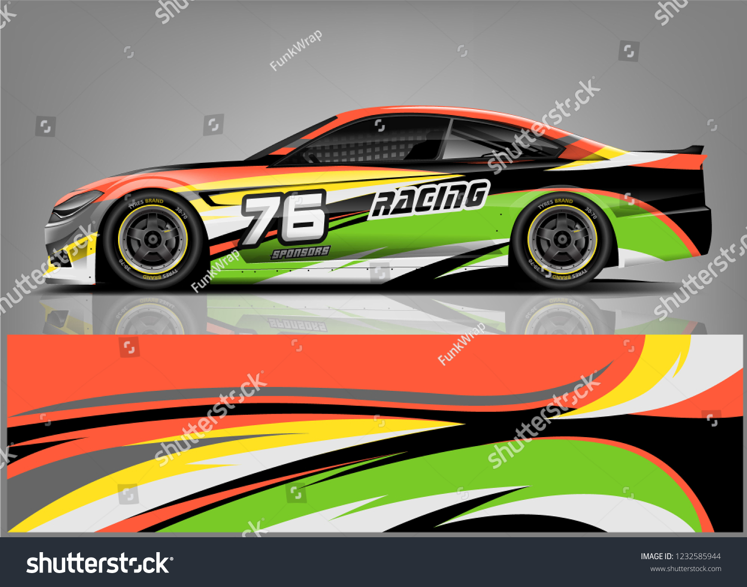 Racing Car Wrap Livery Design.