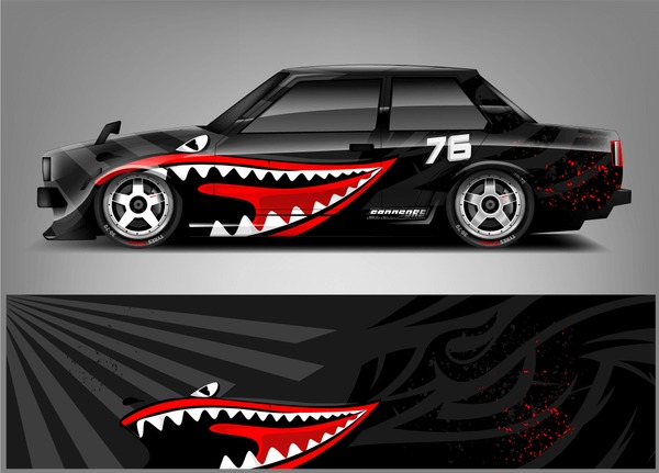 Racing Car Wrap Livery Design.
