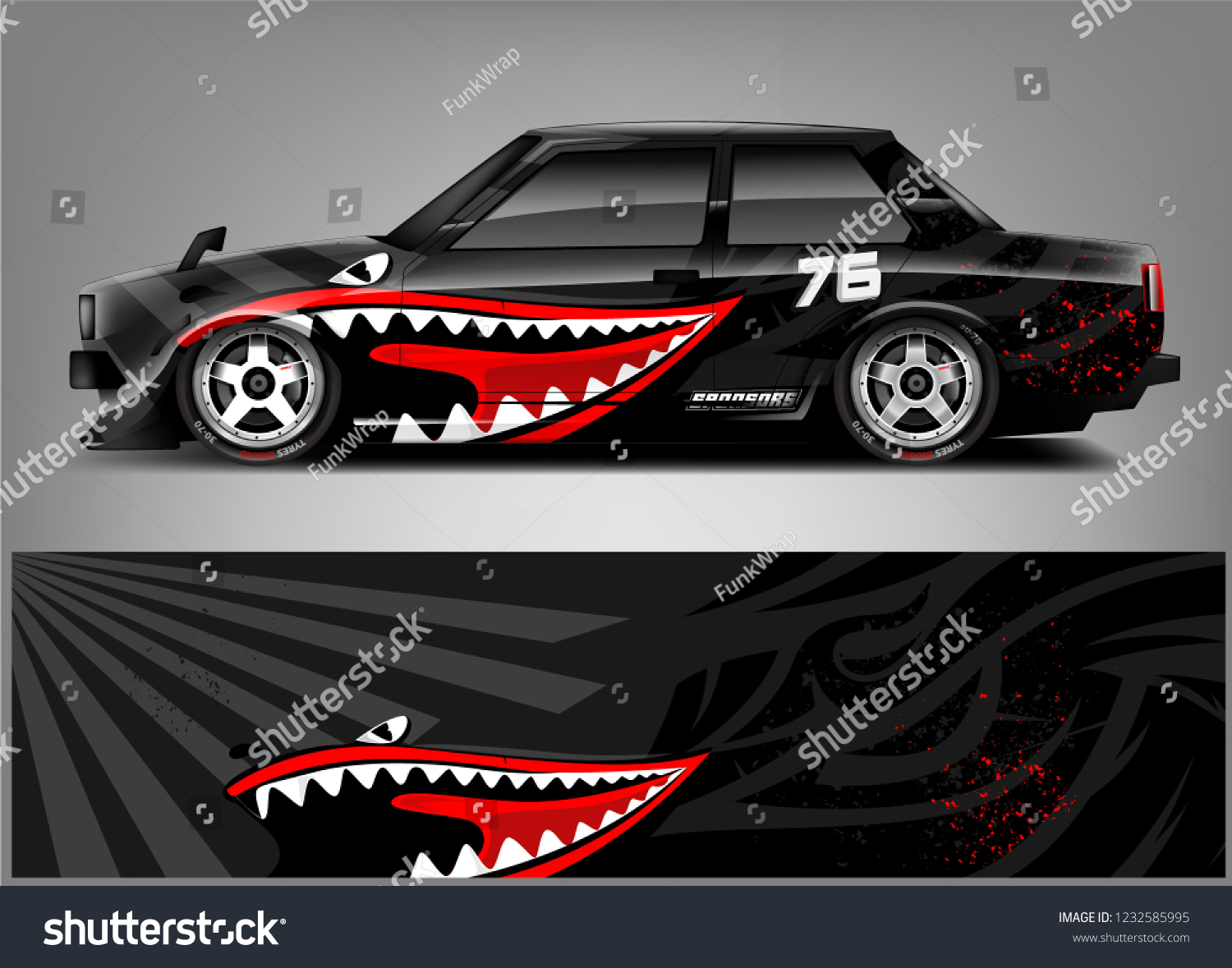 Racing Car Wrap Livery Design.