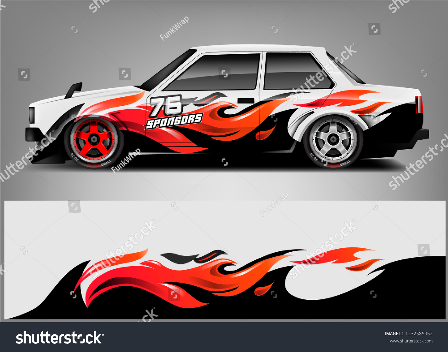 Racing Car Wrap Livery Design.