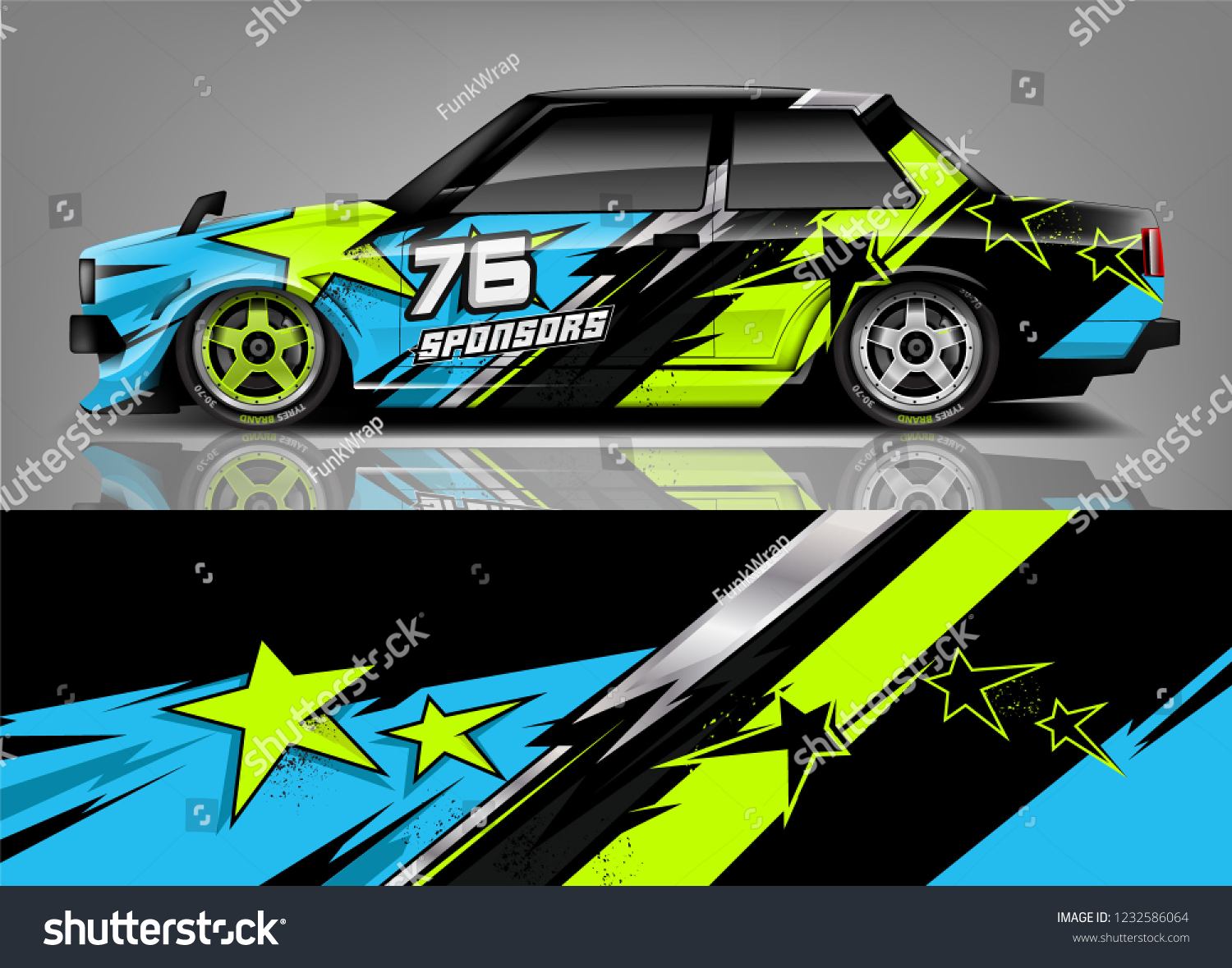 Racing Car Wrap Livery Design.