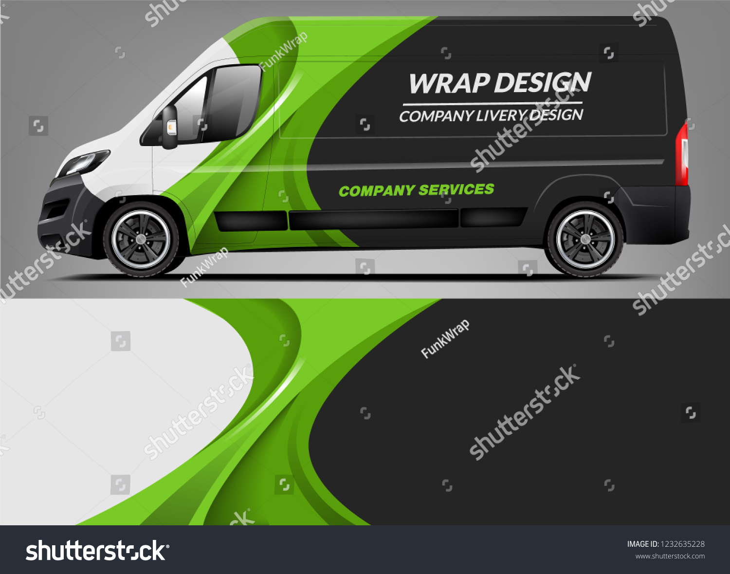 Van Wrap Livery deaign. Ready print wrap design for Van.