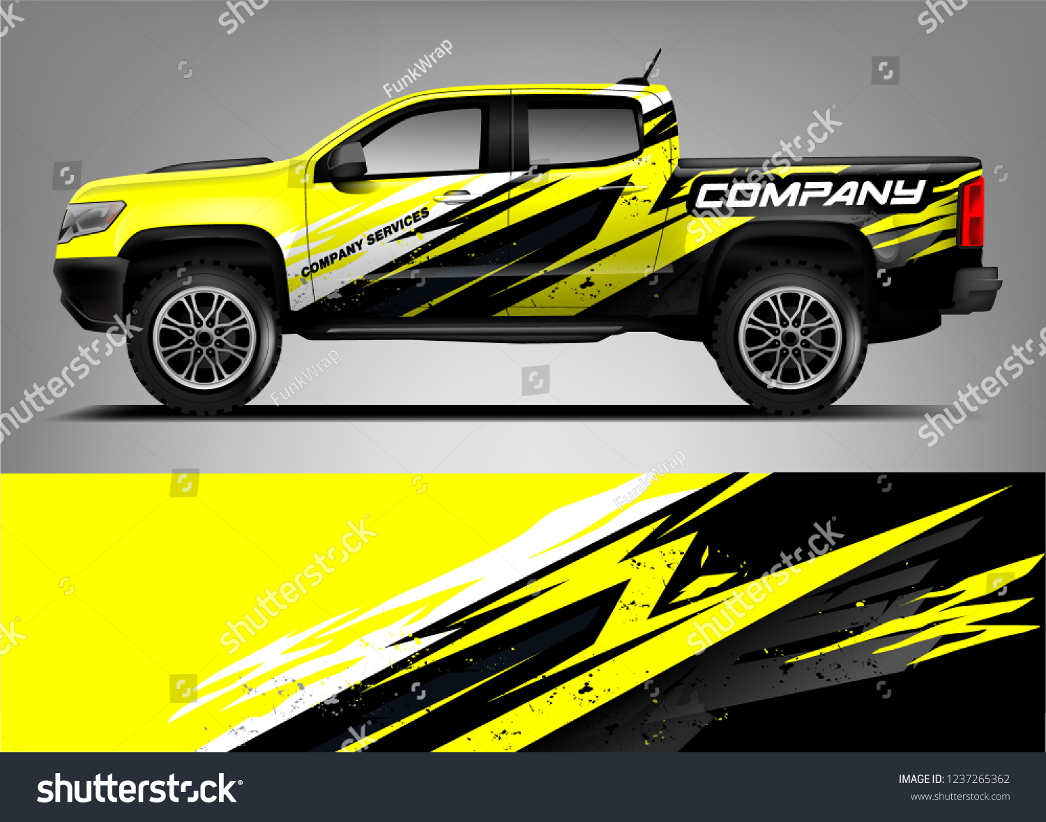 Truck Livery Wrap Design. Car wrap decal and sticker design.