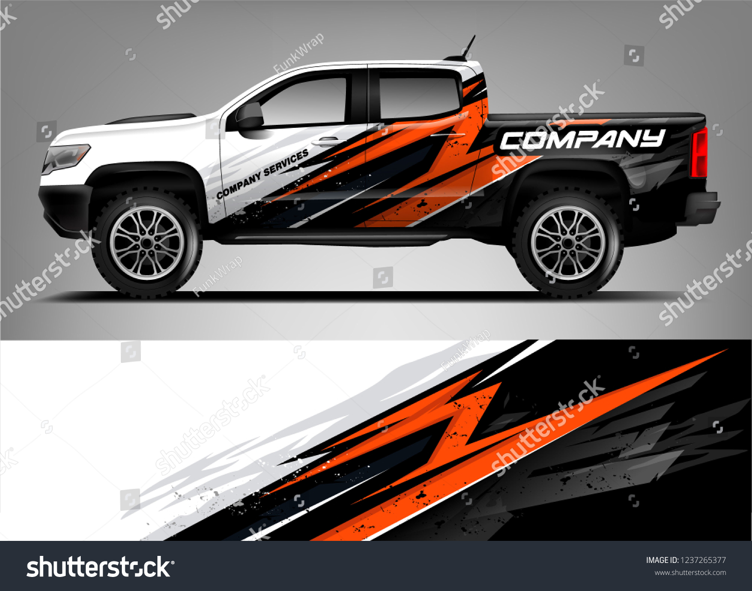 Truck Livery Wrap Design. Car wrap decal and sticker design.