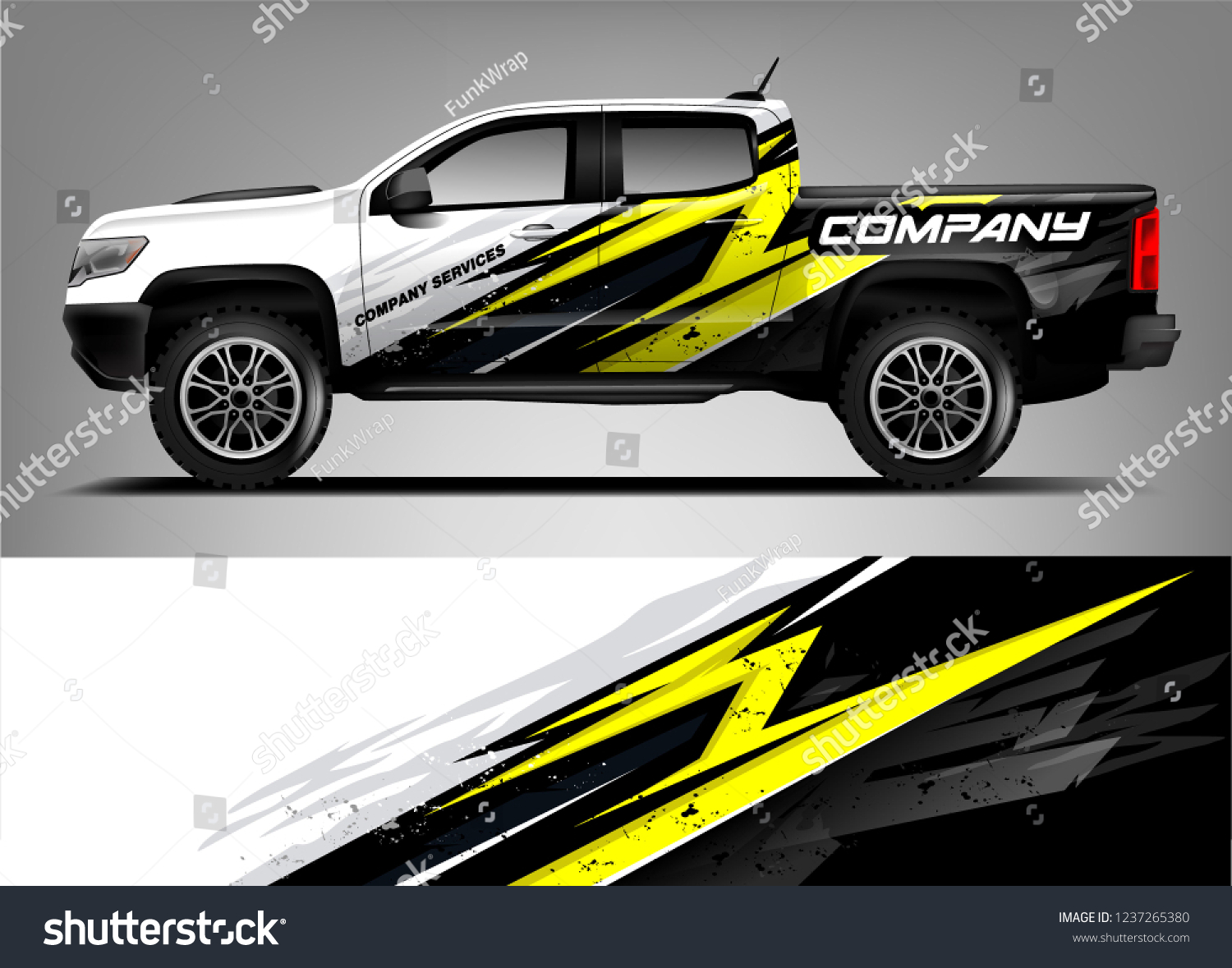 Truck Livery Wrap Design. Car wrap decal and sticker design.