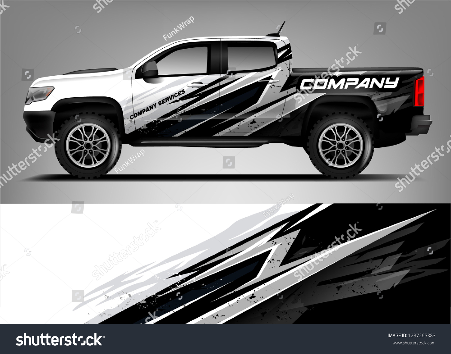 Truck Livery Wrap Design. Car wrap decal and sticker design.