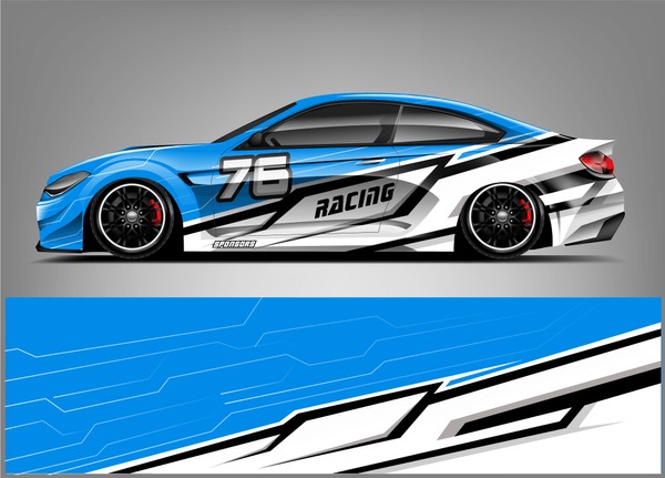 Racing Car Wrap Livery Design