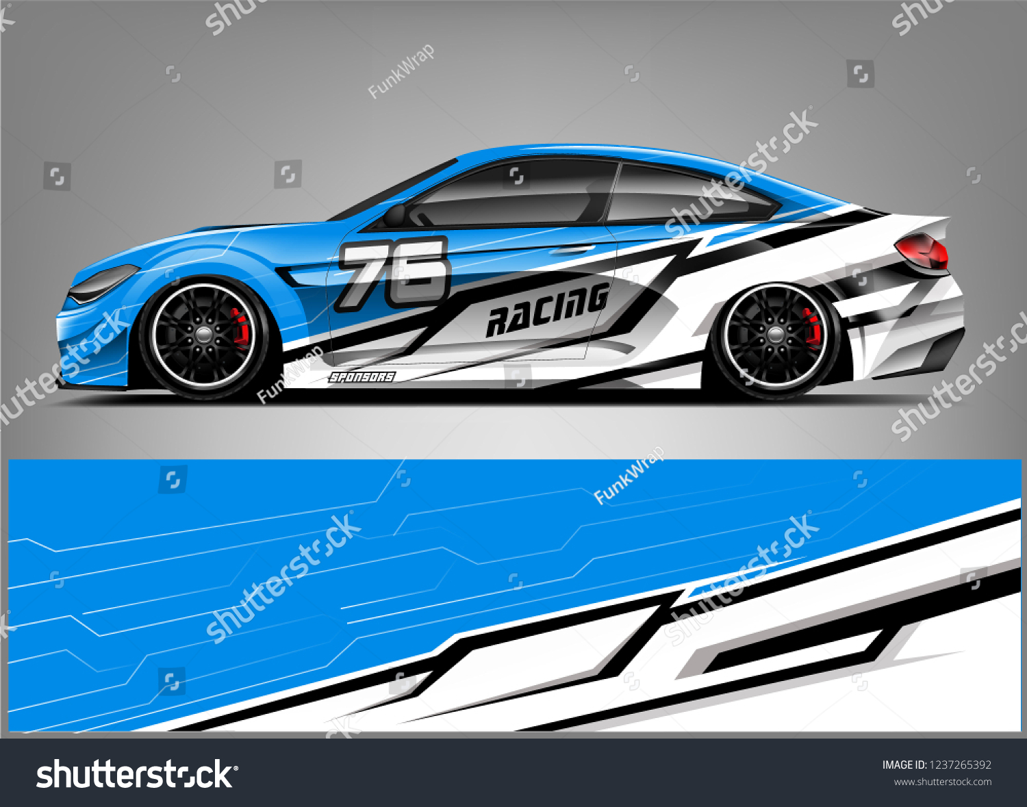 Racing Car Wrap Livery Design