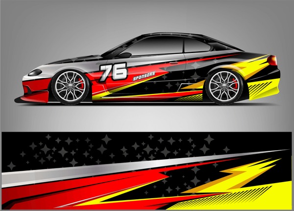 Racing Car Wrap Livery Design